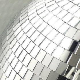 Silver Disco Ball 40cm